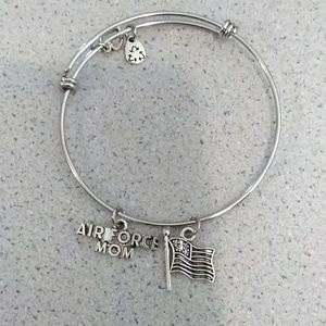 Air Force and flag bracelet